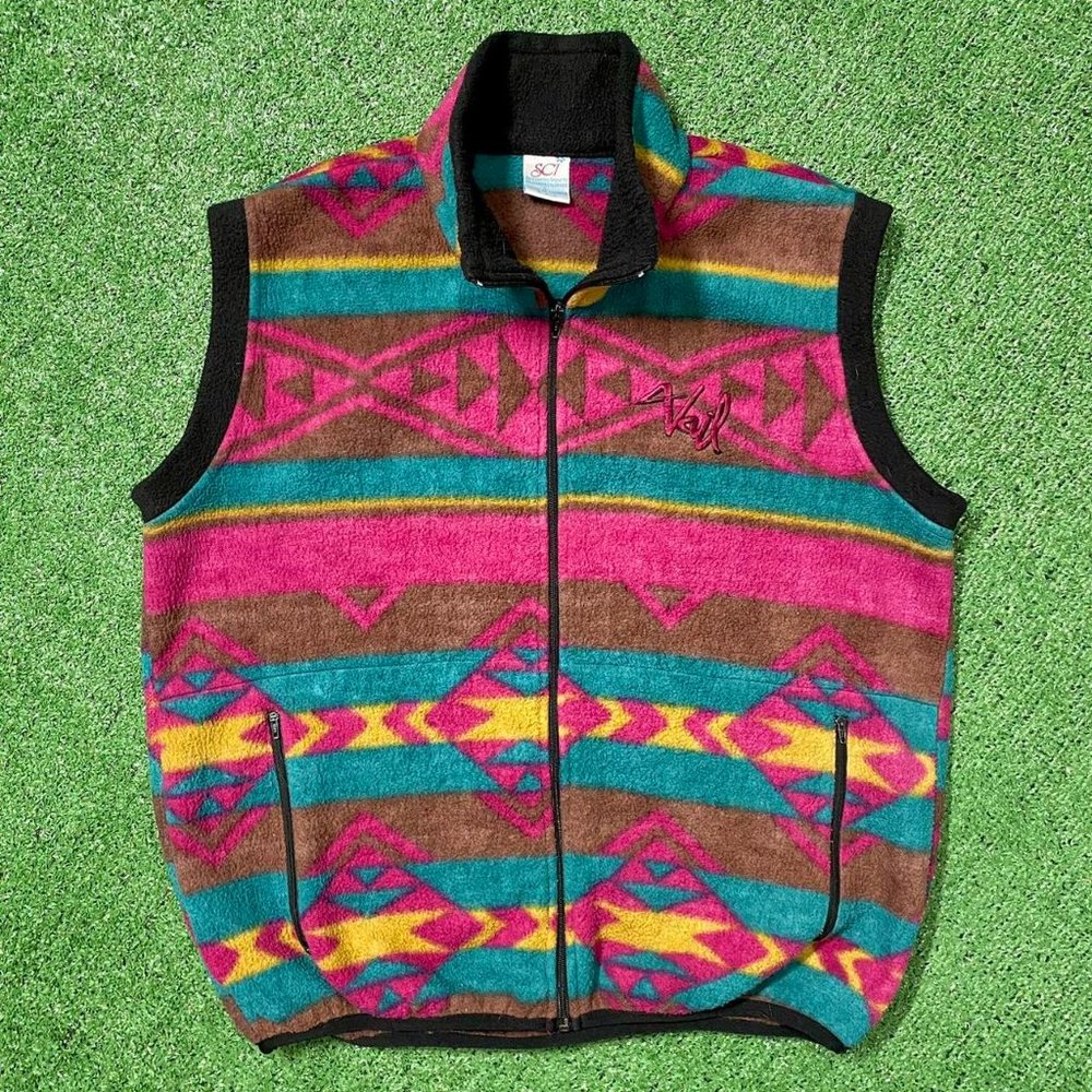 Vintage SCI Aztec Multi color Vest